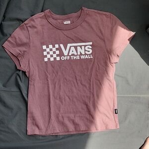 Vans Purple Short Sleeve Tee with Logo
